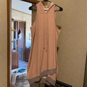 Tank top hoodie dress